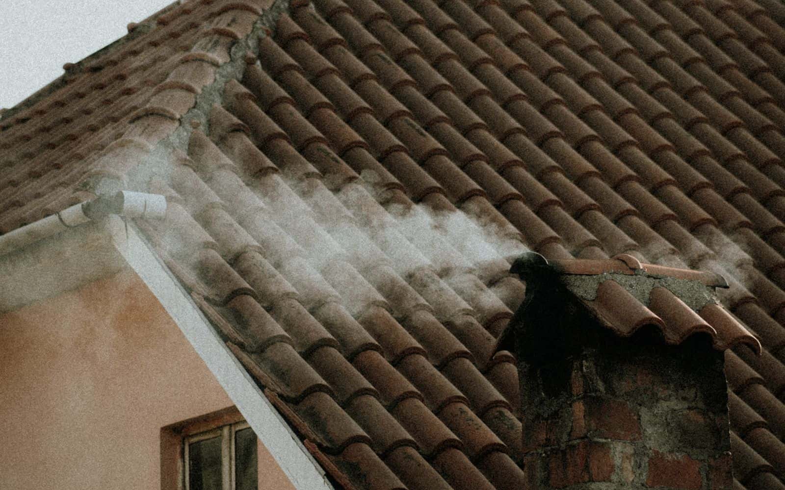 Representative chimney leak and flashing repair photo