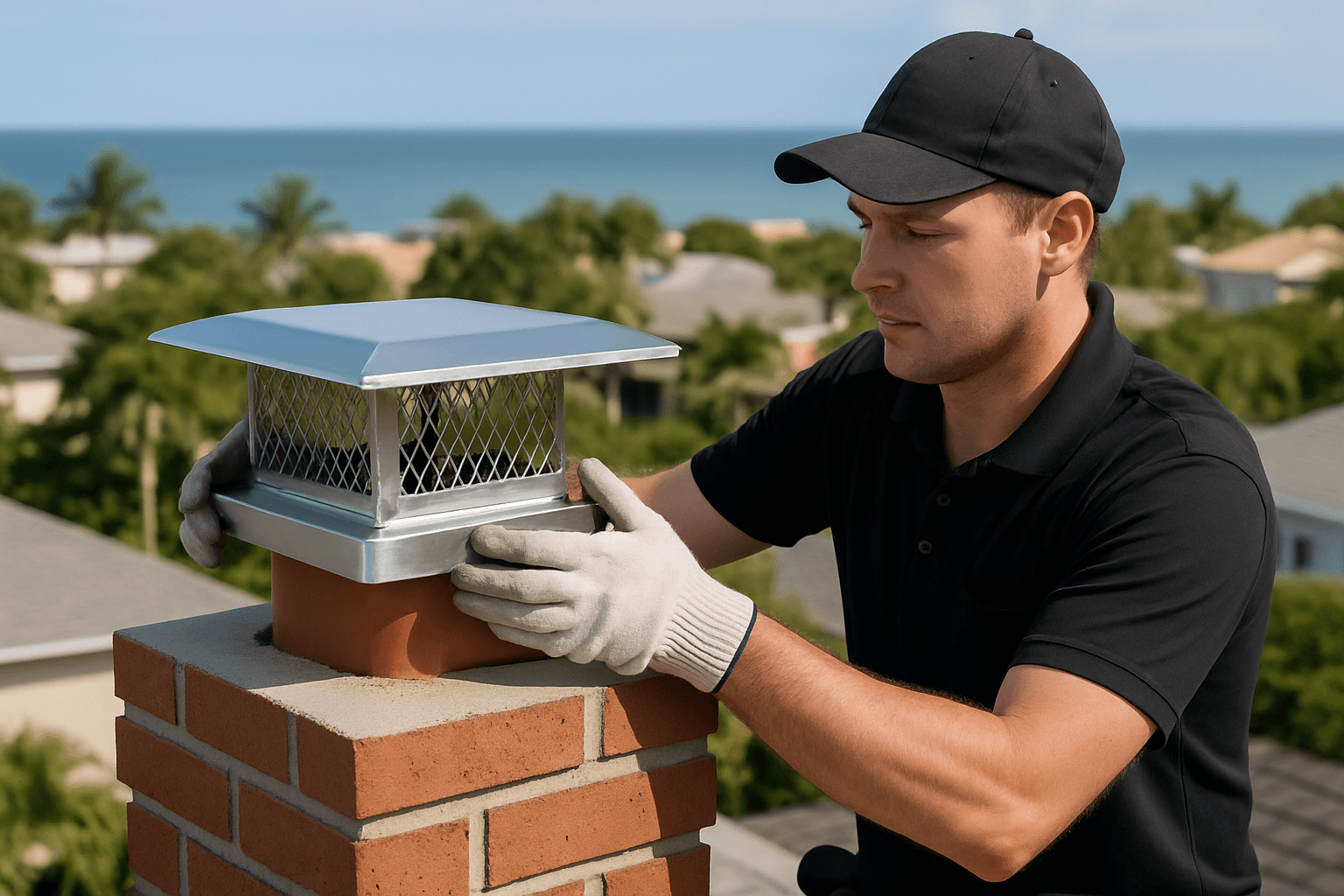 Chimney Cap Installation in Palm Beach Shores Homes